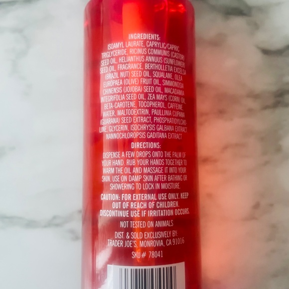 NEW - Trader Joe's Brazil Nut Body Oil - Picture 4 of 6